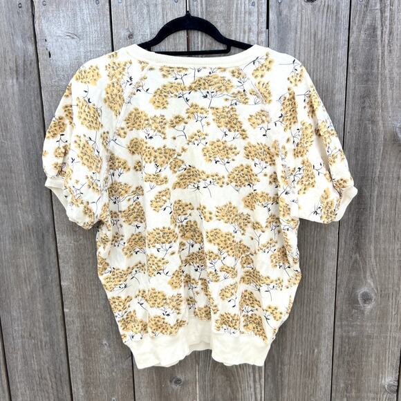 The Great. | Puff Sleeve Sweatshirt Chamomile Floral Size 2 Medium - Picture 6 of 7
